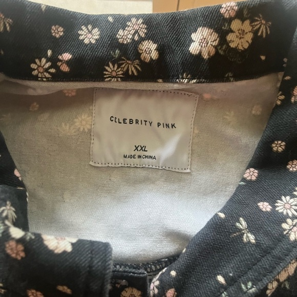 Celebrity Pink Jacket Youth Size XXL Floral Black - Picture 4 of 6